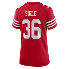Marques Sigle San Francisco 49ers Women's Team Game Jersey - Scarlet Jerseys