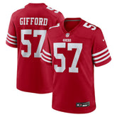 Luke Gifford San Francisco 49ers Team Game Jersey - Scarlet Jerseys
