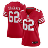 Austen Pleasants San Francisco 49ers Women's Team Game Jersey - Scarlet Jerseys
