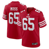 Drew Moss San Francisco 49ers Team Game Jersey - Scarlet Jerseys