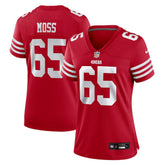 Drew Moss San Francisco 49ers Women's Team Game Jersey - Scarlet Jerseys