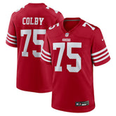 Connor Colby San Francisco 49ers Team Game Jersey - Scarlet Jerseys