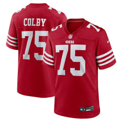 Connor Colby San Francisco 49ers Team Game Jersey - Scarlet Jerseys