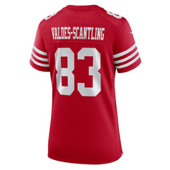 Marquez Valdes-Scantling San Francisco 49ers Women's Team Game Jersey - Scarlet Jerseys