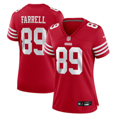 Luke Farrell San Francisco 49ers Women's Team Game Jersey - Scarlet Jerseys