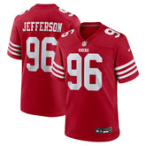 Jordan Jefferson San Francisco 49ers Team Game Jersey - Scarlet Jerseys