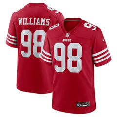 Mykel Williams San Francisco 49ers Team Game Jersey - Scarlet Jerseys