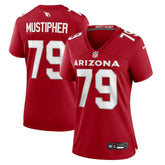 PJ Mustipher Arizona Cardinals Women's Team Game Jersey - Cardinal Jerseys