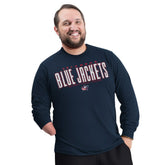 Columbus Blue Jackets G-III Sports by Carl Banks Adaptive Mesh Effect Long Sleeve T-Shirt - Navy | US 203456830