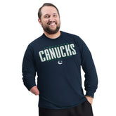 Vancouver Canucks G-III Sports by Carl Banks Adaptive Mesh Effect Long Sleeve T-Shirt - Blue | US 203456837