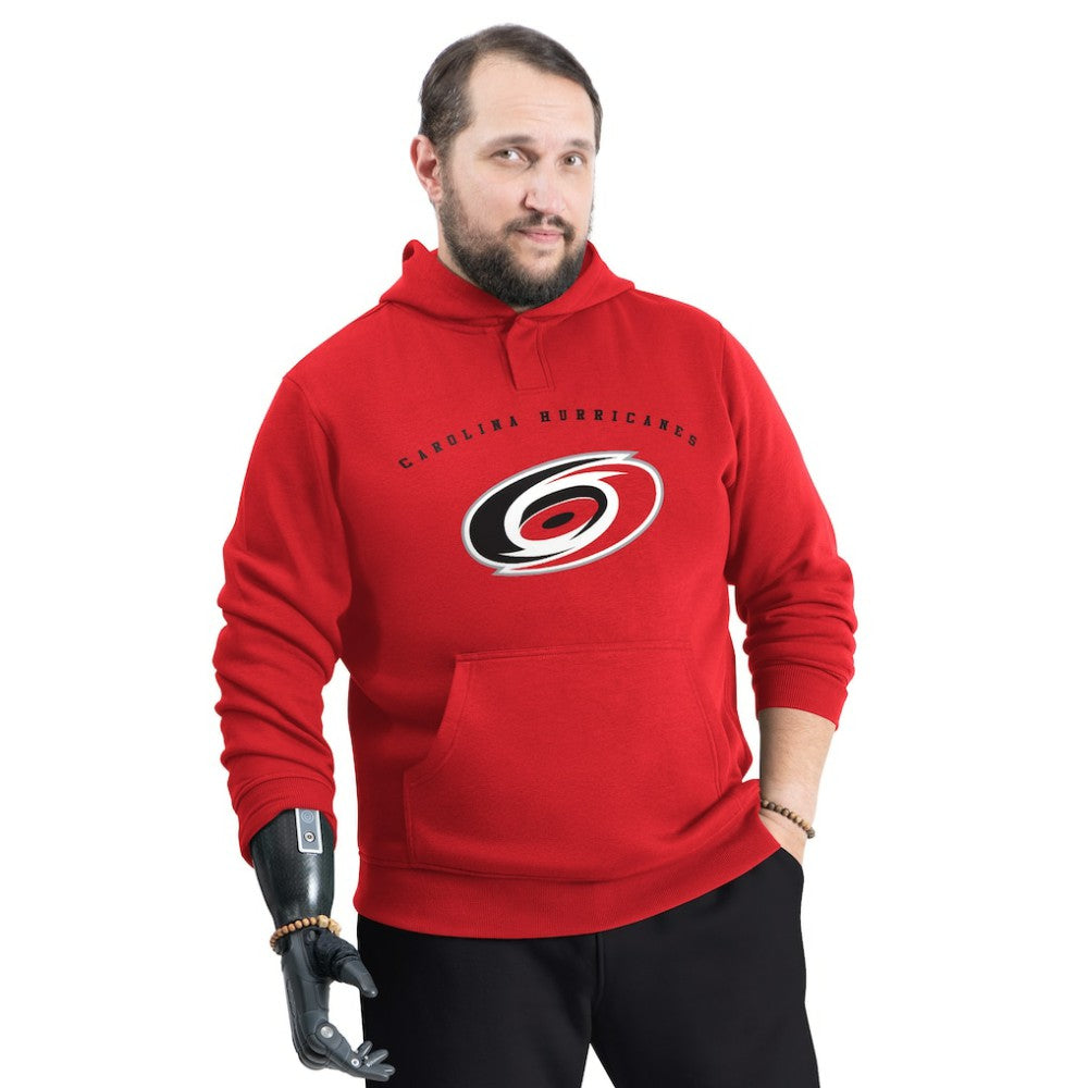 Carolina Hurricanes G-III Sports by Carl Banks Adaptive Classic Team Arc Fleece Hoodie - Red | US 203456961