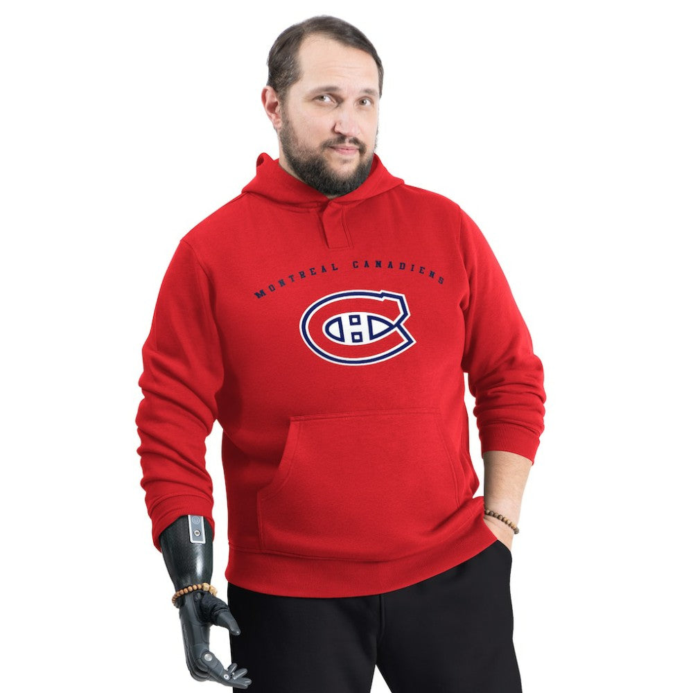 Montreal Canadiens G-III Sports by Carl Banks Adaptive Classic Team Arc Fleece Hoodie - Red | US 203456967