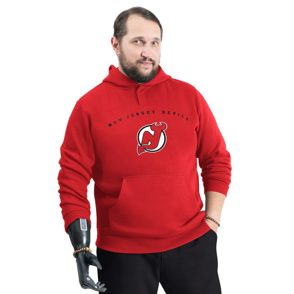 New Jersey Devils G-III Sports by Carl Banks Adaptive Classic Team Arc Fleece Hoodie - Red | US 203456970