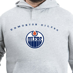 Edmonton Oilers G-III Sports by Carl Banks Adaptive Classic Team Arc Fleece Hoodie - Gray | US 203456986