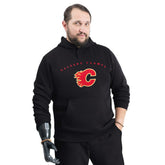 Calgary Flames G-III Sports by Carl Banks Adaptive Classic Team Arc Fleece Hoodie - Black | US 203456991