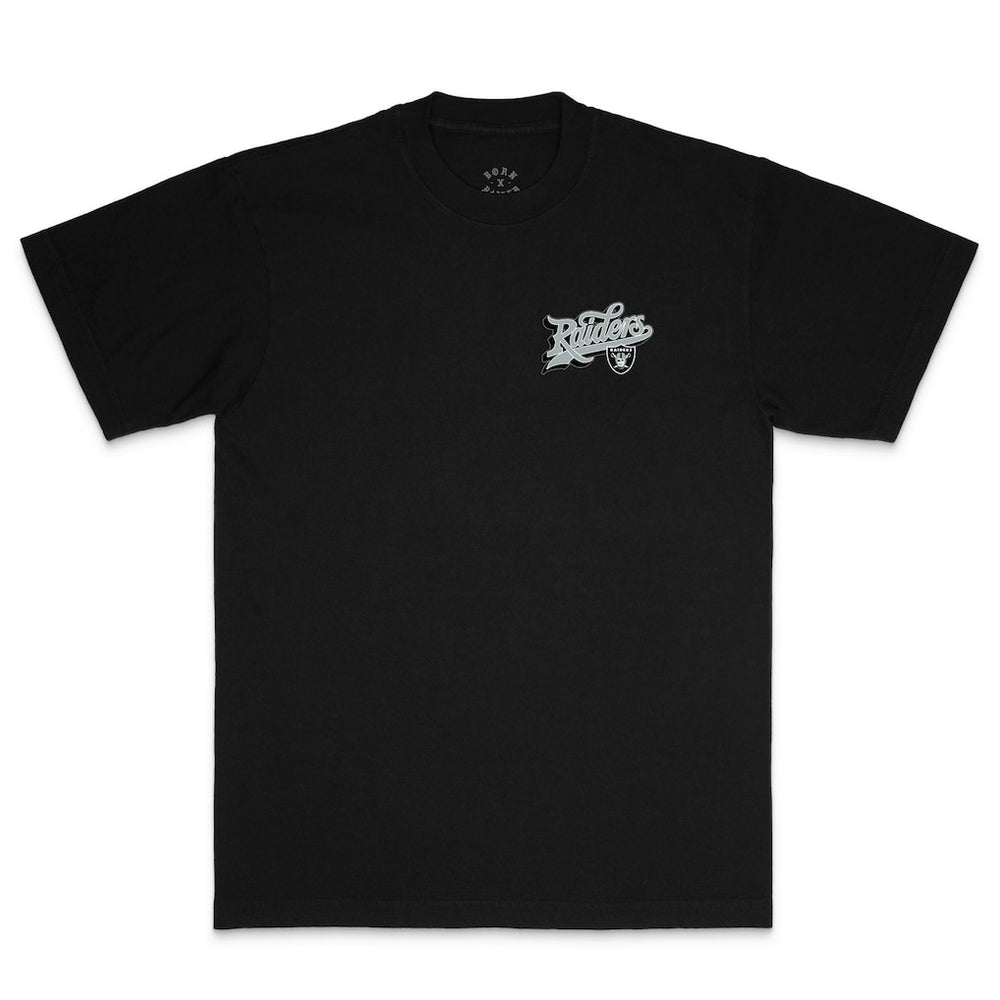 Las Vegas Raiders Born x Raised Unisex Pro Script T-Shirt - Black T-shirts