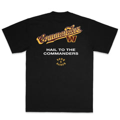 Washington Commanders Born x Raised Unisex Pro Script T-Shirt - Black T-shirts