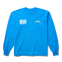 Los Angeles Chargers Born x Raised Unisex Long Sleeve Local T-Shirt - Powder Blue T-shirts
