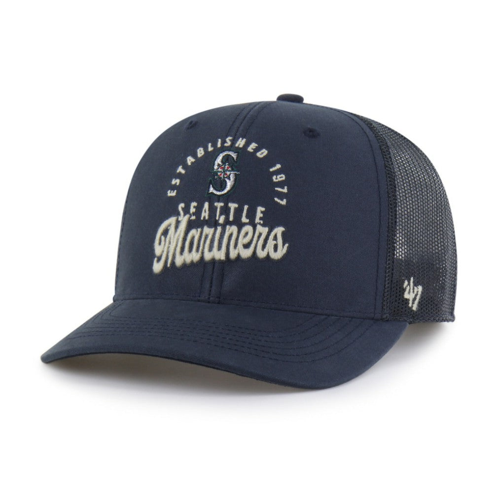 Seattle Mariners '47 Pitstop Trucker Adjustable Hat - Navy Hats