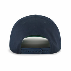 Minnesota Twins '47 Cooperstown Break Wood Suede Hitch Adjustable Hat - Navy/Brown Hats