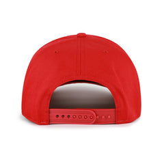 Cincinnati Reds '47 Cooperstown Break Wood Suede Hitch Adjustable Hat - Red/Brown Hats