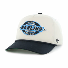 Miami Marlins '47 Frame Out Hitch Adjustable Hat - Natural Hats