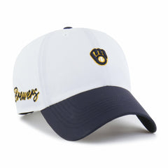 Milwaukee Brewers '47 Vista Mini Clean Up brrr° Adjustable Hat - White/Navy Hats