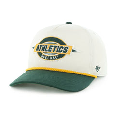Athletics '47 Youth Frame Out Hitch Adjustable Hat - Natural/Green Hats