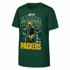 Micah Parsons Green Bay Packers Outerstuff Youth Triple Pic T-Shirt - Green T-shirts