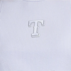 Texas Rangers Starter Women's Pastels Ribbed Tank Top - Light Blue Tanks