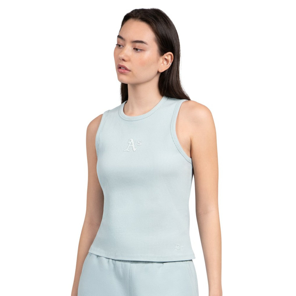 Athletics Starter Women's Pastels Ribbed Tank Top - Mint Tanks