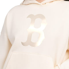 Boston Red Sox Starter Women's Pastel Relaxed Hoodie - Cream Hoodies