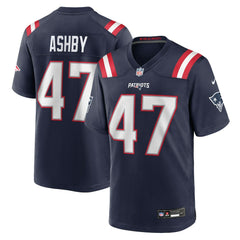 Julian Ashby New England Patriots Team Game Jersey - Navy Jerseys