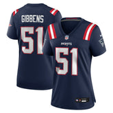 Jack Gibbens New England Patriots Women's Team Game Jersey - Navy Jerseys