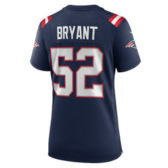Marcus Bryant New England Patriots Women's Team Game Jersey - Navy Jerseys