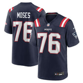 Morgan Moses New England Patriots Team Game Jersey - Navy Jerseys