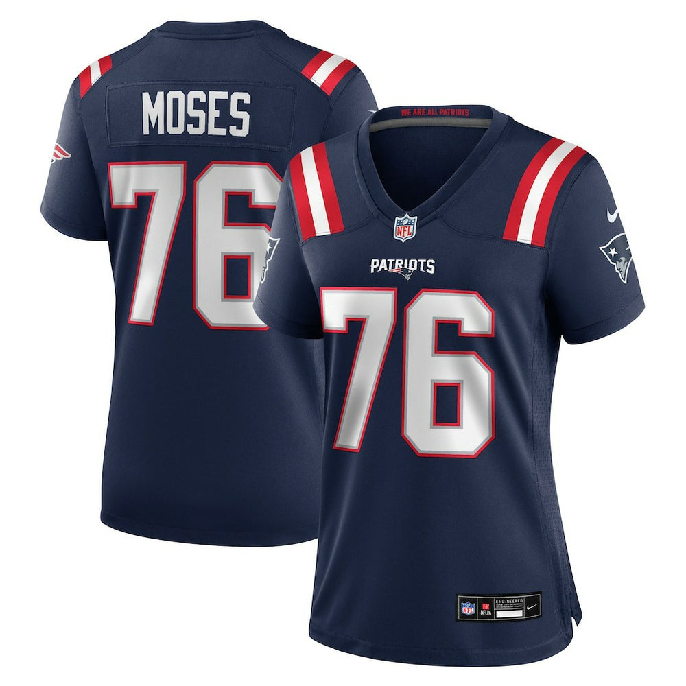 Morgan Moses New England Patriots Women's Team Game Jersey - Navy Jerseys