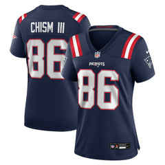 Efton Chism III New England Patriots Women's Team Game Jersey - Navy Jerseys