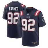 Joshua Farmer New England Patriots Team Game Jersey - Navy Jerseys