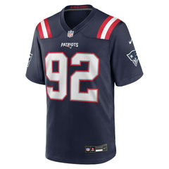 Joshua Farmer New England Patriots Team Game Jersey - Navy Jerseys