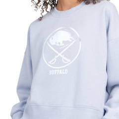 Buffalo Sabres Starter Women's Boxy Cropped Sweatshirt - Blue | US 203459795