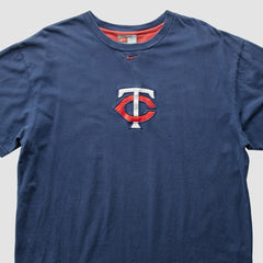 Minnesota Twins Nike 2000s T-Shirt - Navy - Vintage T-shirts