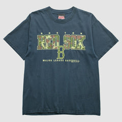 Boston Red Sox Stitches 2005 T-Shirt - Navy - Vintage T-shirts