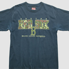 Boston Red Sox Stitches 2005 T-Shirt - Navy - Vintage T-shirts