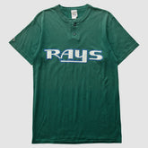Tampa Bay Rays Majestic 90s T-Shirt - Green - Vintage T-shirts