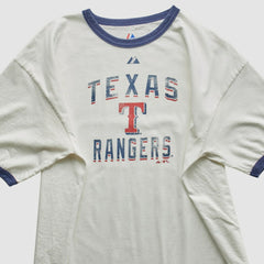 Texas Rangers Majestic 2010 T-Shirt - White - 2XVintage T-shirts