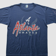 Atlanta Braves 1993 T-Shirt - Navy - Vintage T-shirts