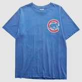 Chicago Cubs Majestic 2010s T-Shirt - Blue - Vintage T-shirts