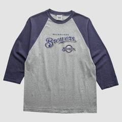 Milwaukee Brewers Lee Apparel 2007 T-Shirt - Heather Gray - Vintage T-shirts