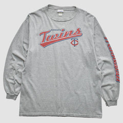 Minnesota Twins CSA 2000s T-Shirt - Gray - Vintage T-shirts